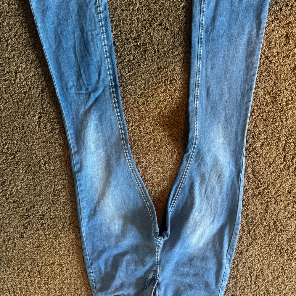 Angels Blue Skinny Jeans with Natural Fading